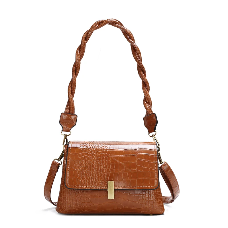 

New Fashion Girls Pu Leather Crossbody Bags Women Shoulder Bag with 5 Color, As picture