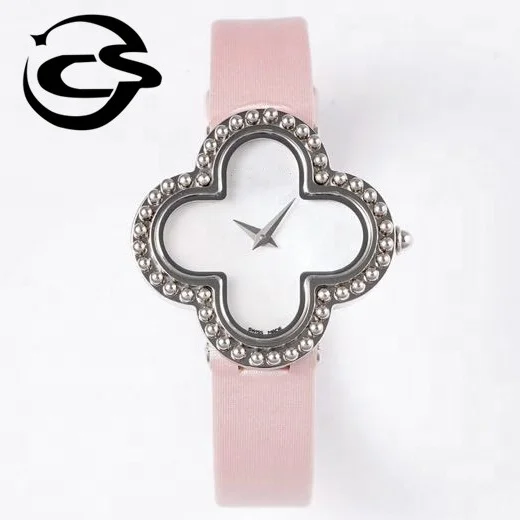 

Luxury Brand Women's Watch 30.2mm Quartz movement Clover Women Rose Gold Mother-of-Pearl Watches