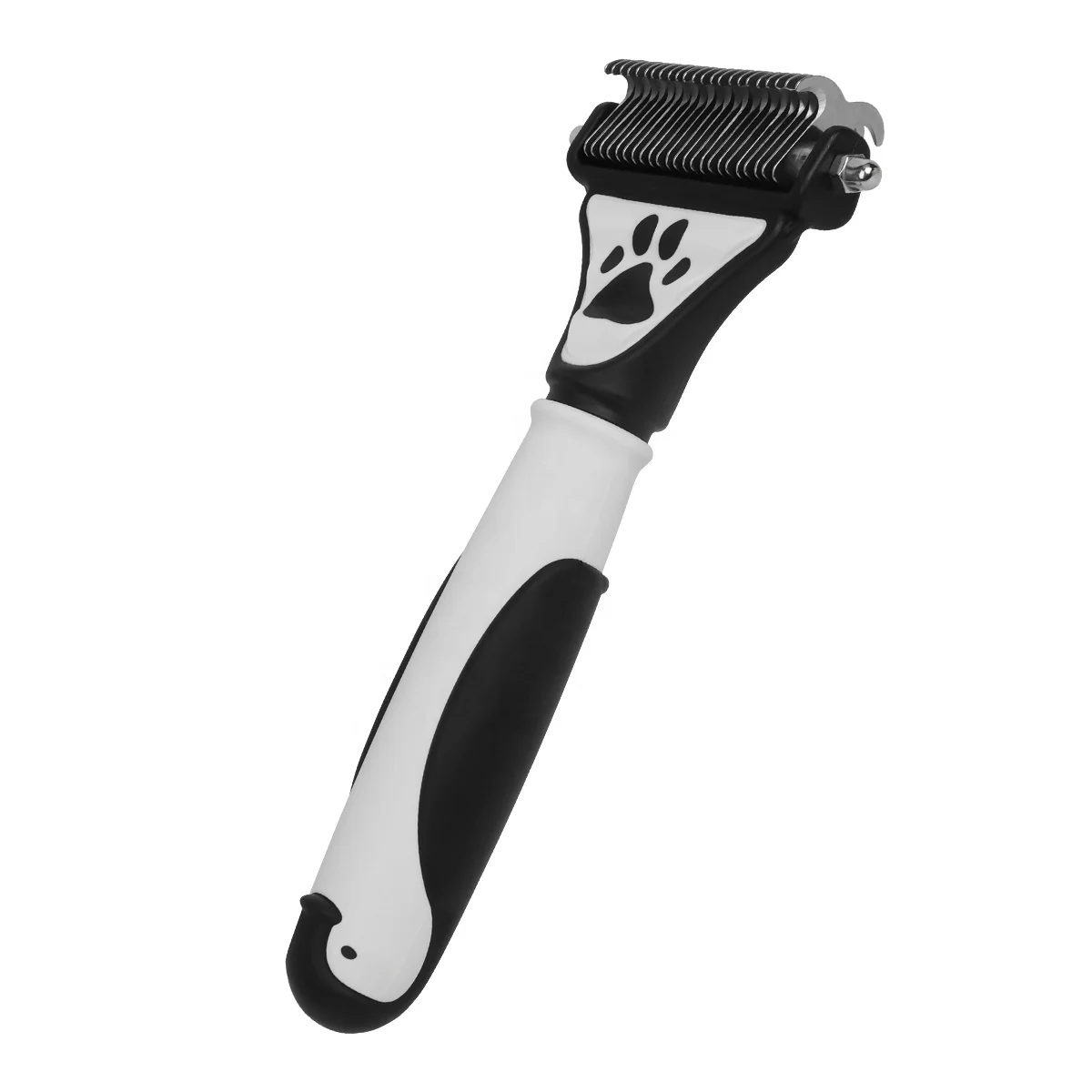 

Factory Wholesale Penguin Handle Double Sided Pet Hair Blade Comb Cat Dog Dematting Grooming Comb