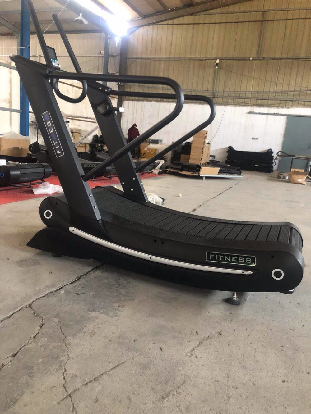 Commercial Curve Treadmill With Resistance Gym Fitness Equipment