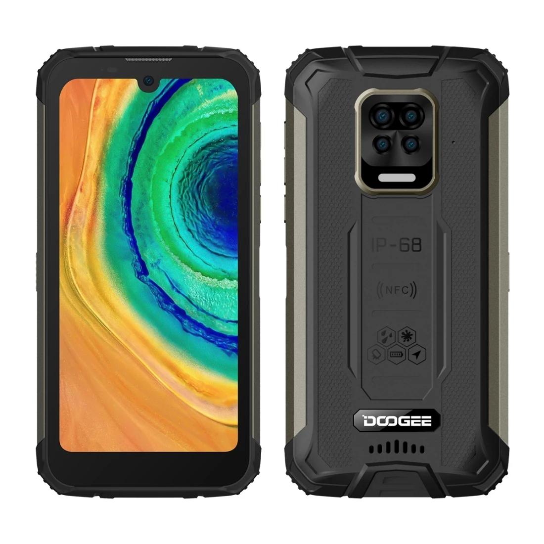 

New Cheap DOOGEE S59 Rugged Phone Big battery 5.71 inch Waterproof cellphone IP68 android Smartphone 2021 Best Price