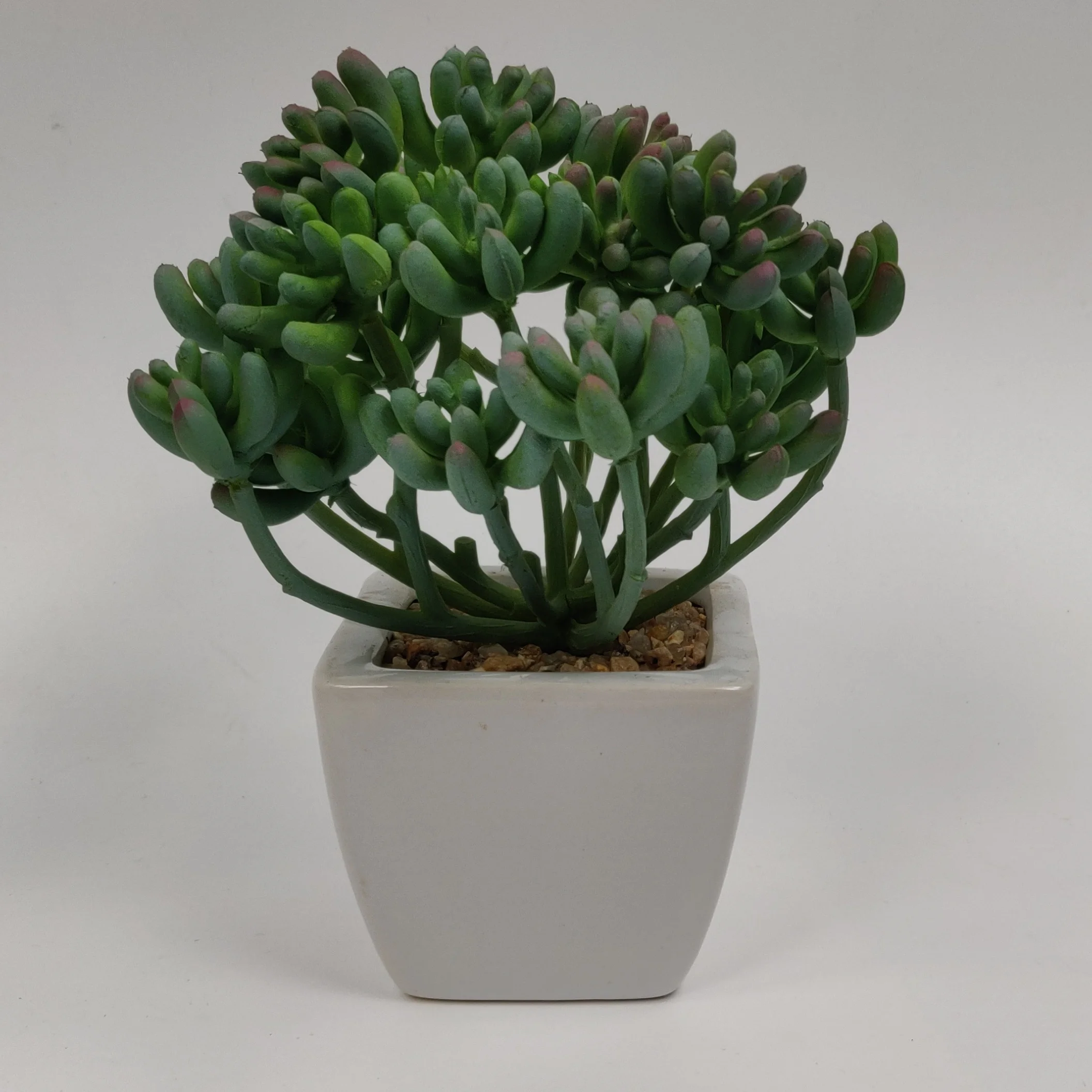 

Artificial Green Succulent Plants With Pots For Home And Office Decoration, As shown