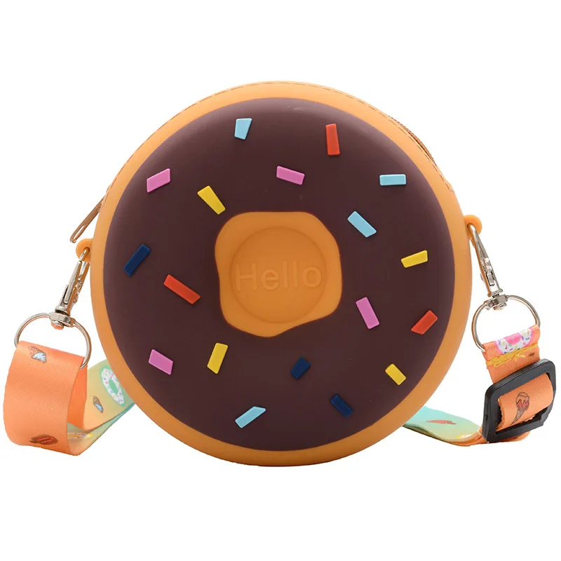

new round donut shape small bags women handbags crossbody sling bags for women girls, Pink/light blue/yellow/brown