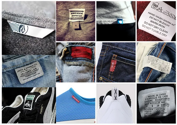 
High Quality Woven Patch Custom Woven Clothing Labels Private Brand Name Label Tag Logo 