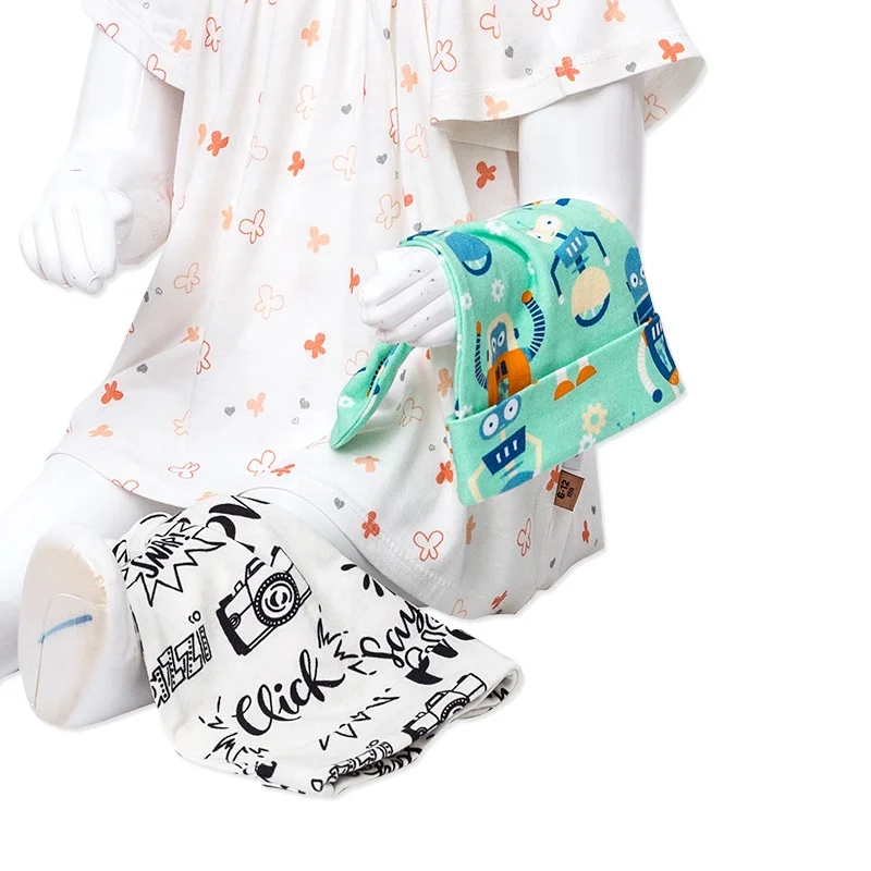 
Economical Custom Design Winter Kids Bobble Hat Knitted Beanie 