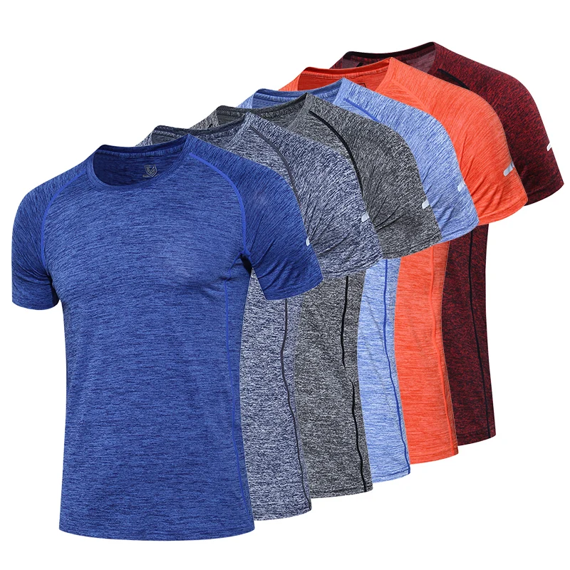 

Men's Running T-Shirts Soccer Shirts Quick Dry Sport Fitness T shirts Men Gym Running Shirts Sportswear Top