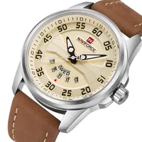 

Luxury Brand NAVIFORCE Men Fashion Casual Watches Men's Quartz Clock Man Leather Strap Clock Army Military Sports Wrist Watch