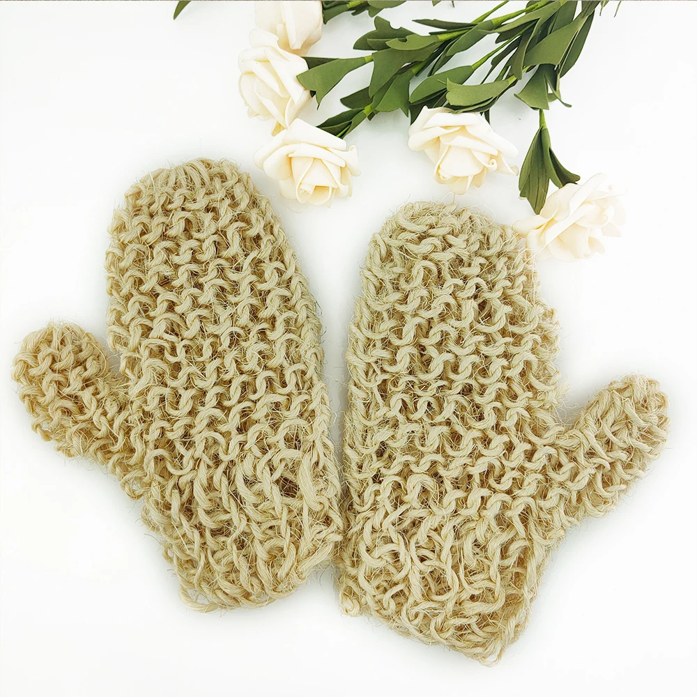 

Natural Body Dead Skin Cell Remover Shower Massage Scrubber Exfoliating Bath Glove, Natural color