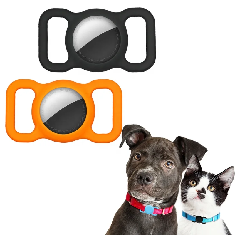 

New Design Silicone Tracker Sleeve Clip GPS Cute Cat Dog Pet Anti-lost Finder Protected Case for Airtag Cover, 10 colors