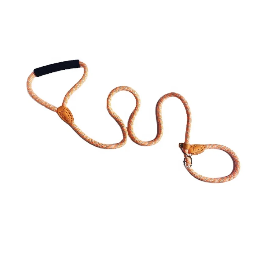 

2021 New Trend Double Hook Rope Collar And Shock Free Slip Strong Leash Dog Bulk