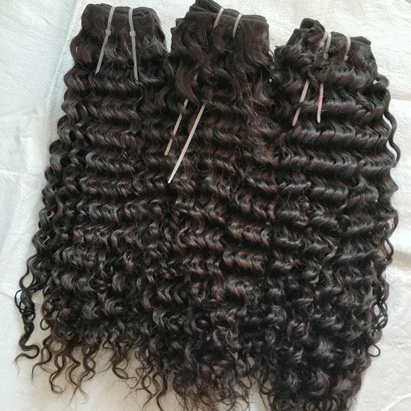 

Letsfly 9A Human Hair Bundles Deep Curly Hair Extension Free Shipping 10Pcs/lot Brazilian Hair Weft Wholesales