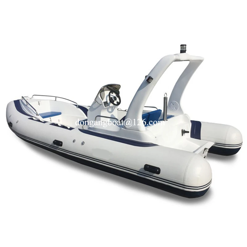 19 Feet Rib Aluminum Boat Hypalon Rigid Luxury High Speed Rib Boat 580