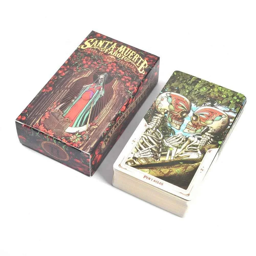 

Tarot Cards Sheets Santa Muerte Tarot Card Board Game Playing Card Deck Table Games For Family Party