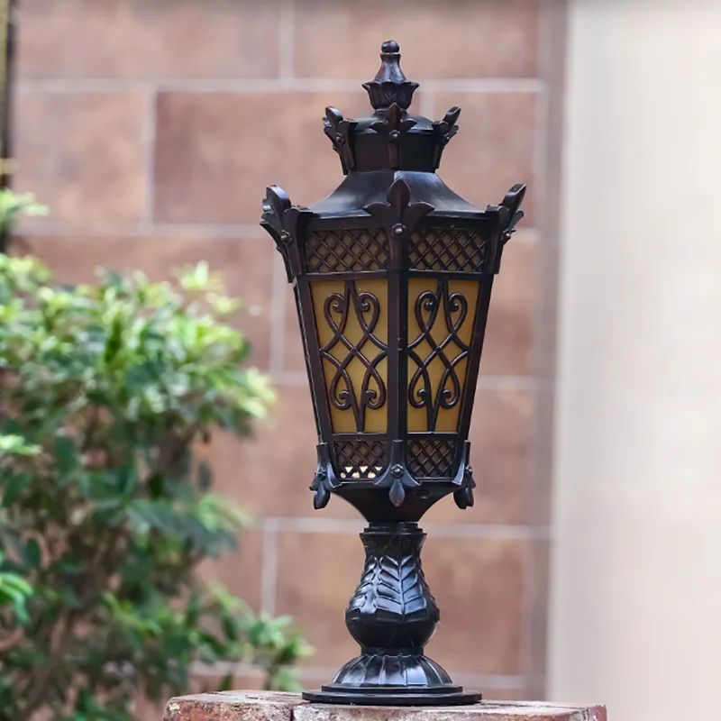 European Style LED outdoor waterproof die casting aluminium pillar modern lawn lamp courtyard landscape villa lamp lawn lamp