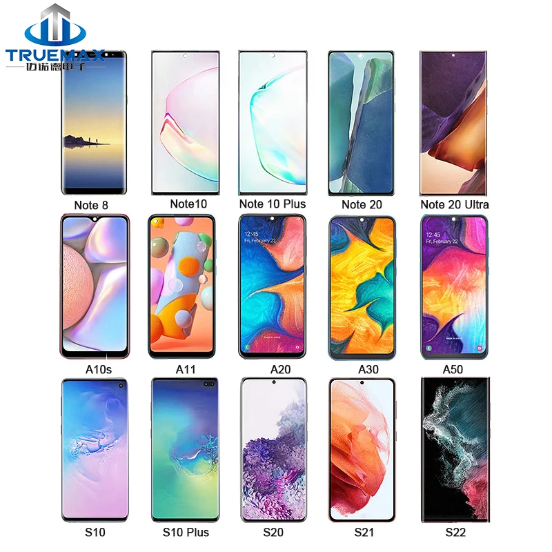 

Phone LCD for Samsung Galaxy Not 8 Note 3 5 9 10 Plus 20 S7 Edge S8 Plus S9 S10 S20 FE S21 S22 Ultra Screen Display