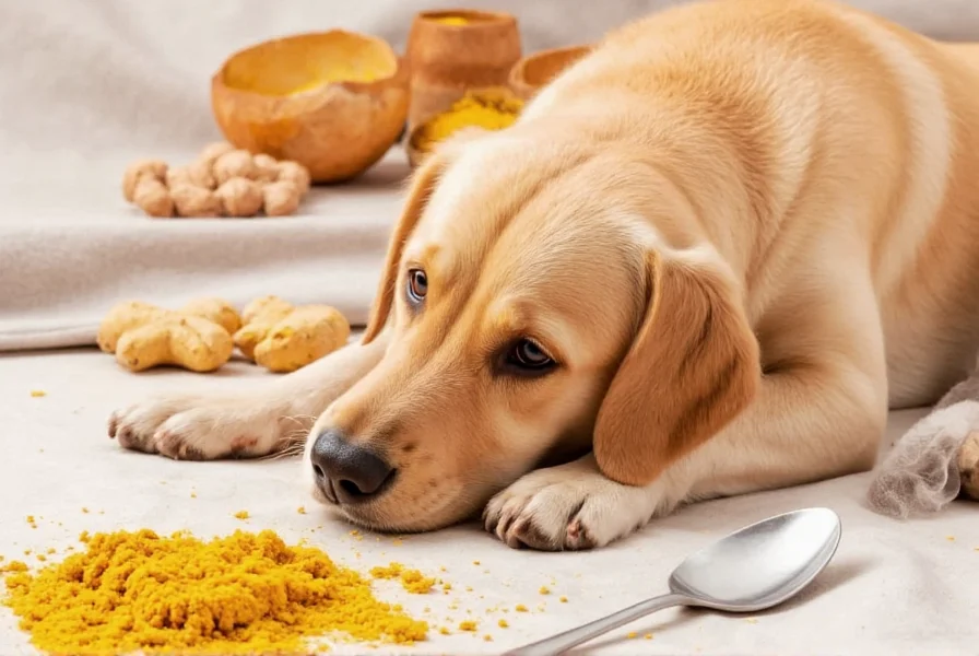 Golden paste mixture of turmeric, coconut oil, and black pepper for dogs