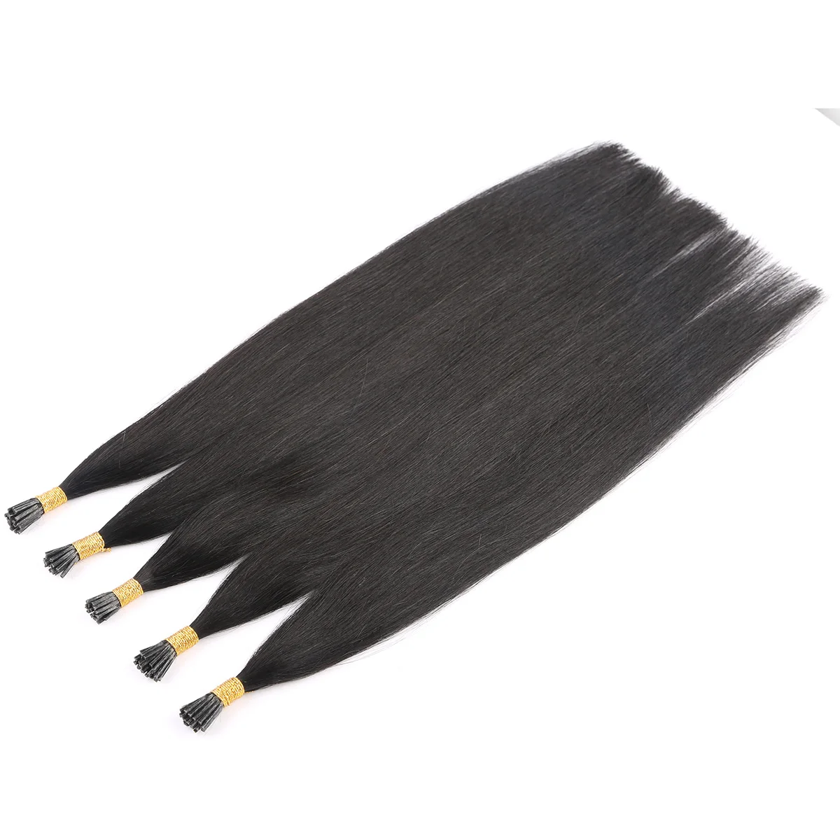

Wholesale High quality Italian Keratin Prebonded Virgin Human Hair I Tip Hair Extensions