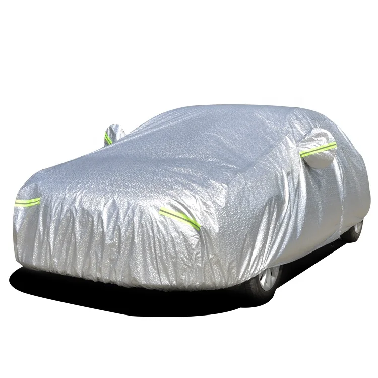 
Top Quality UV Protection Driver-Side Zippered Opening Waterproof Dustproof PEVA Car Park Cover 