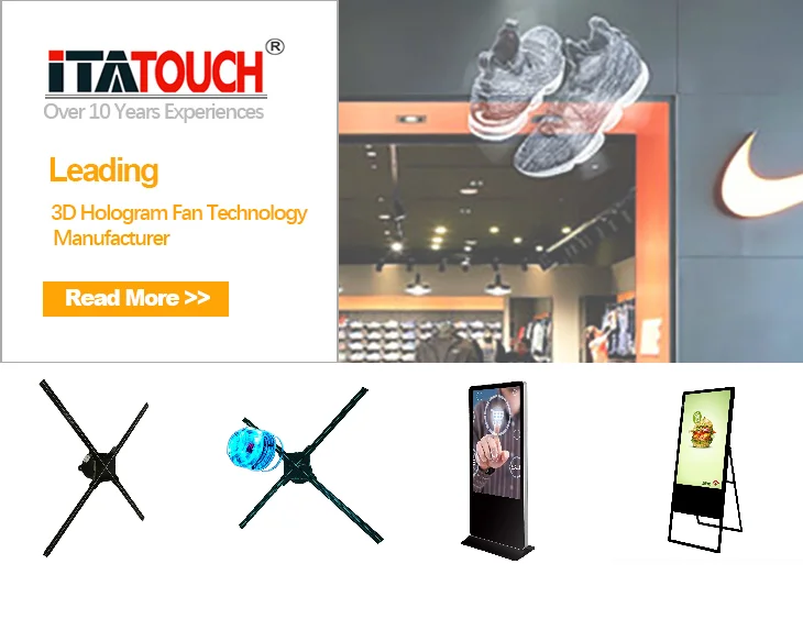 product-Nice price advertising display fan supported wifi 3D holographic machine-ITATOUCH-img