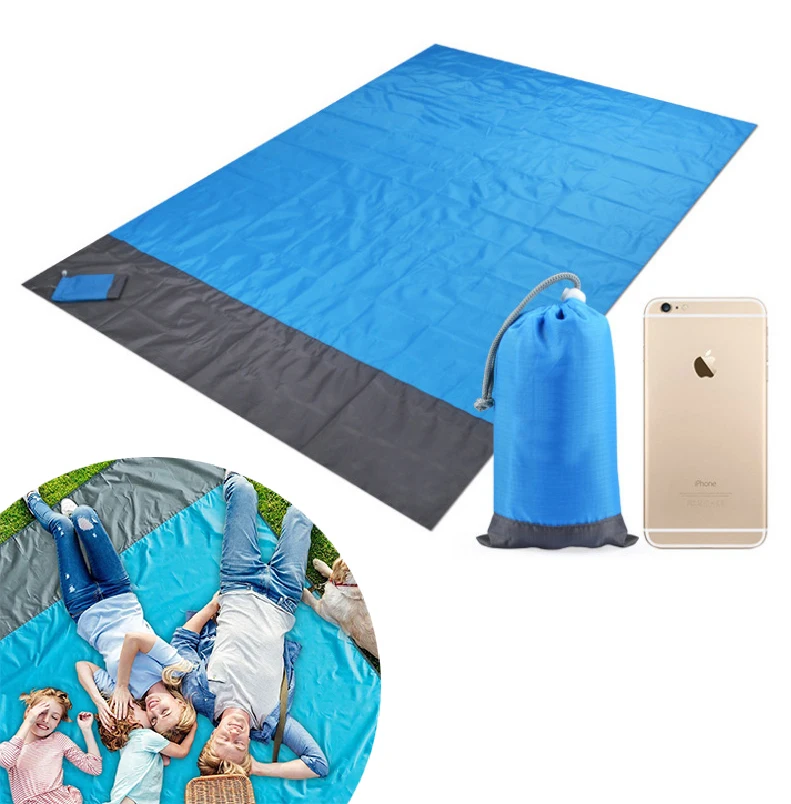 

Outdoor Foldable Camping Picnic Mat Waterproof Beach Mat, Double color matching