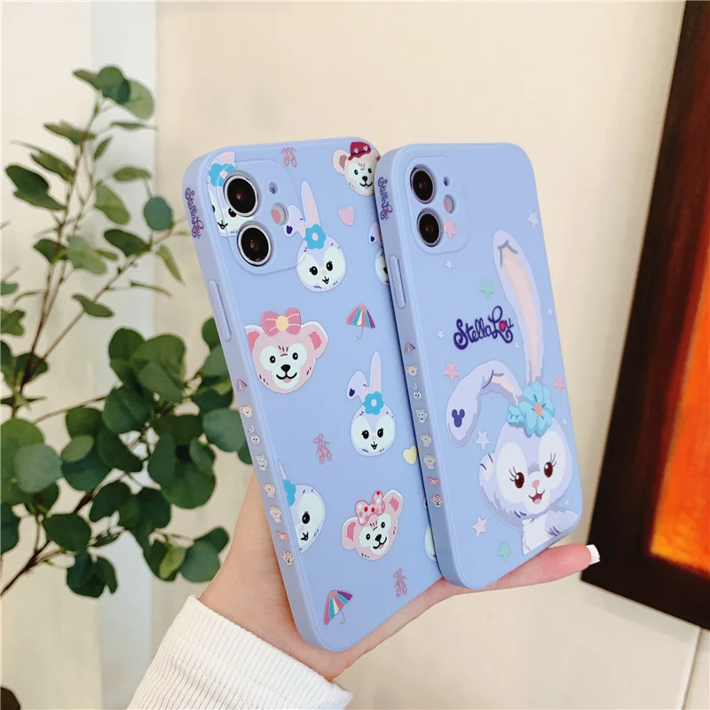 

For iPhone 12 11 Pro Max XR 6 7 8 Plus Edge Printing Cartoon Cute Stellalou Funny Phone Case Cover