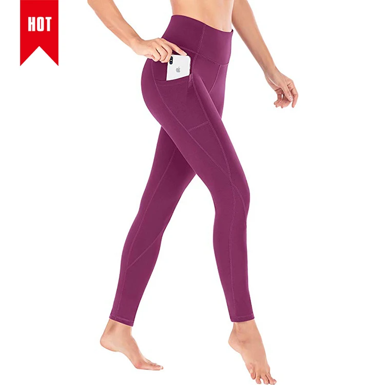 

Best sale vegan sports body shaping scrunch high waist yoga pants workout jogging fitness leggings with pocket, Oem