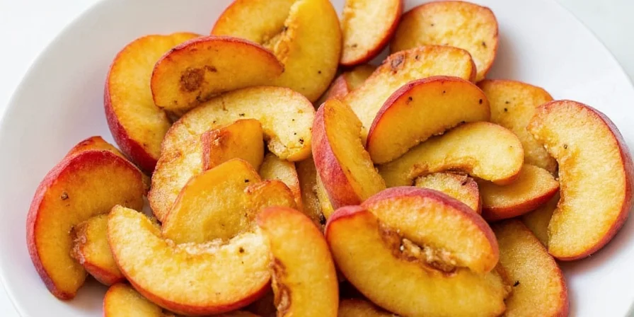 Grilled peaches with spices