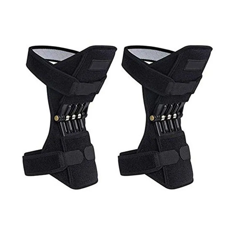 

rodilleras staebilizer Neoprene Power Lift Spring Force Tool Joint Knee Support Brace Pads spring knee stabilizer brace pads, Black