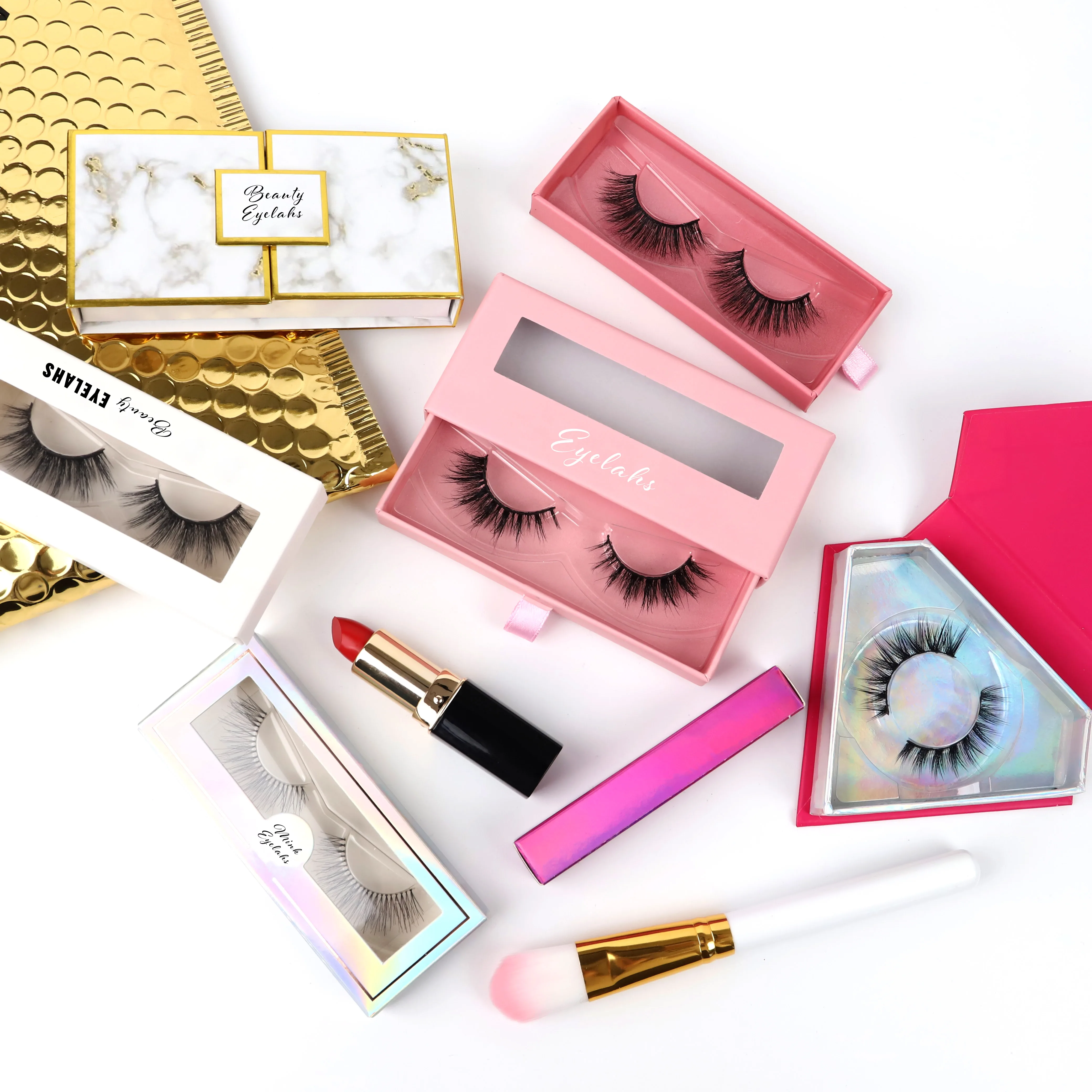 

DL030 mink eyelashes vendor mink eyelash private label individual eyelash