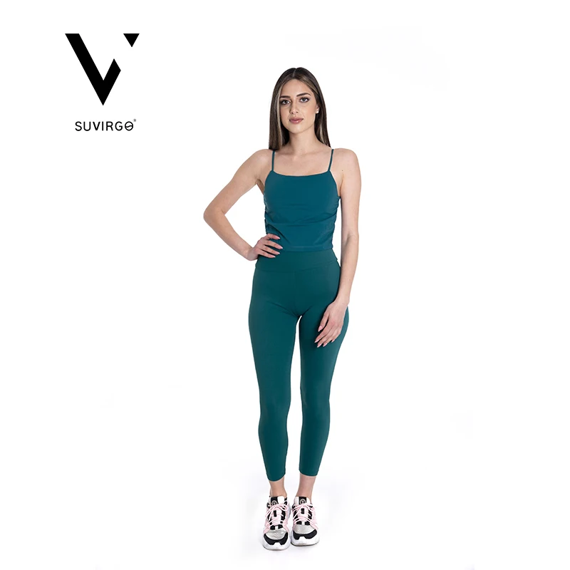 

New Ins Hot Selling High Waist Rib Seamless Gym Sport Bra Fitness traning suit Yoga shorts Sets, Customized color