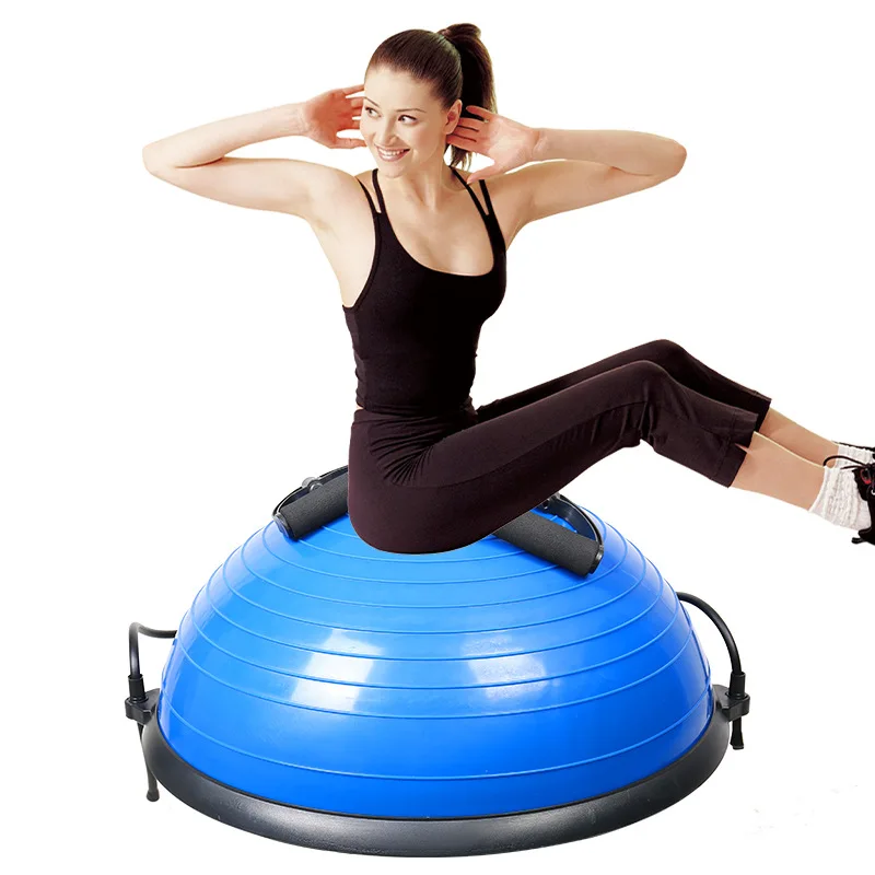 

Fitness Gym Equipment pvc exercise 46cm diameter pilates jumping Balance half round yoga ball