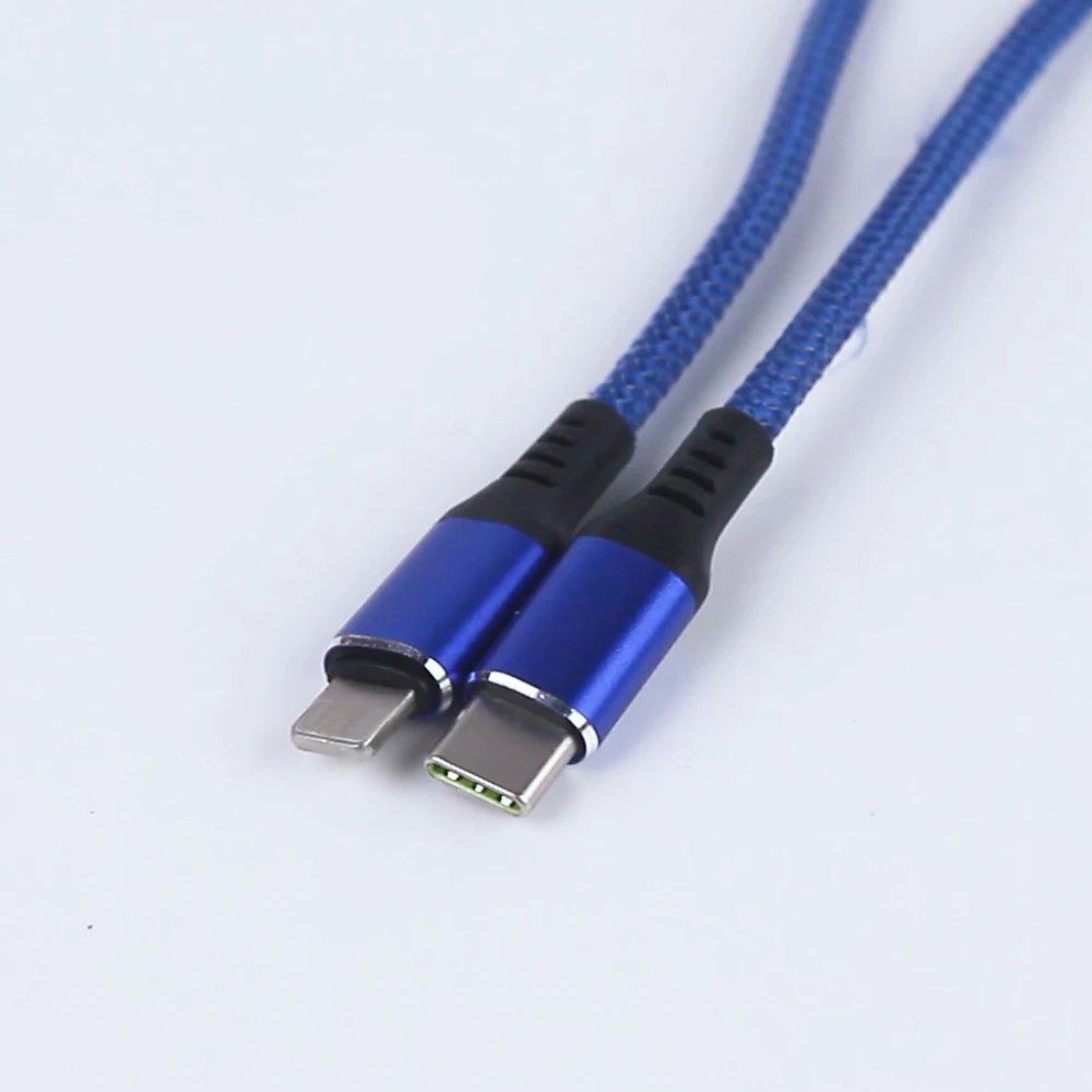 

US $8 Free Shipping Drop Shipping Charger Cable Braided Usb Charging Data Cable Type C To Light-ning Fast Charging For I phone