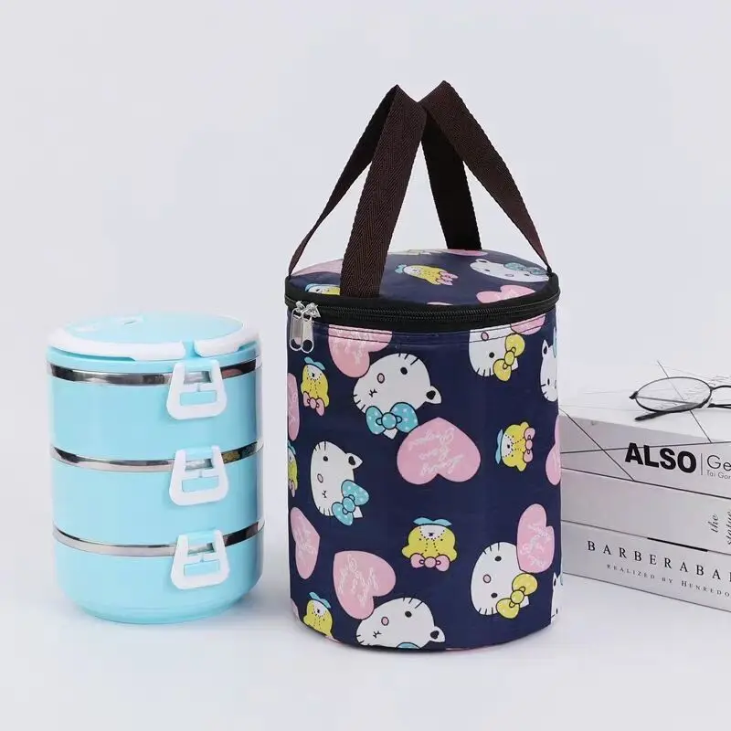 

Waterproof Cylinder Picnic Cooler Bag Insulated Thermal Ice Cooler Bags for bottle food