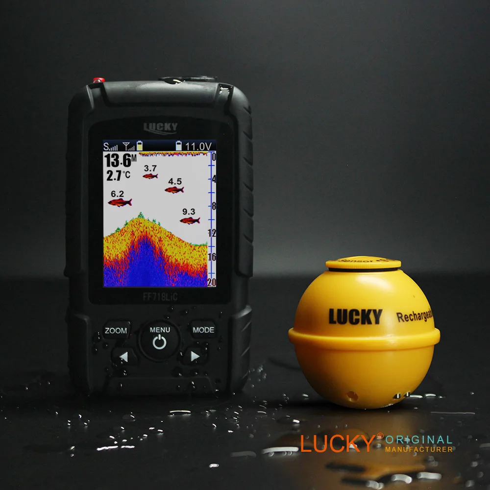 

Lucky FF718LIC-LA sonar portable underwater fish finder