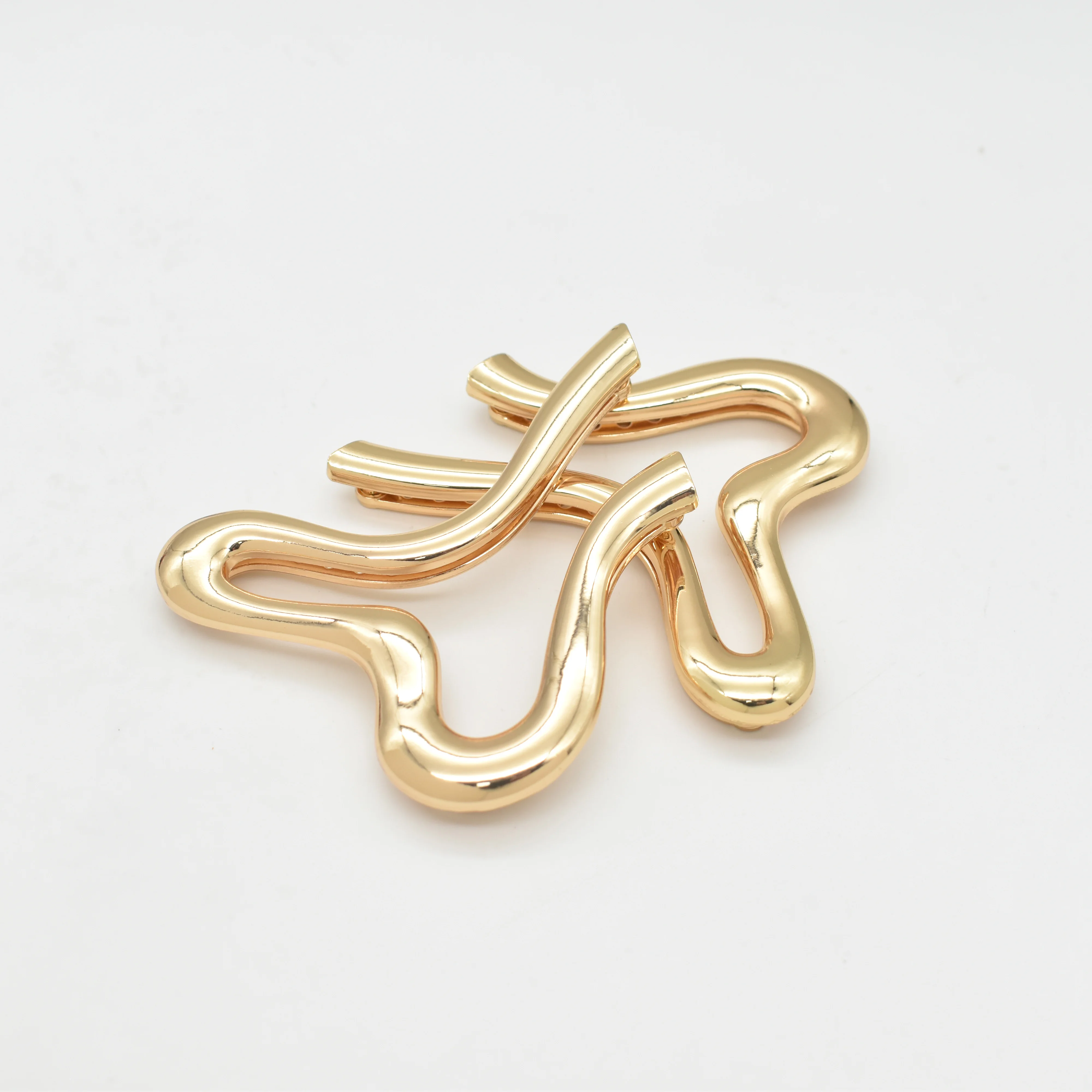 Irregular Circle Front Swimsuit Buckle Zinc Alloy Corrosion-Resistant Accessories for Bikini/underwear/swimwear