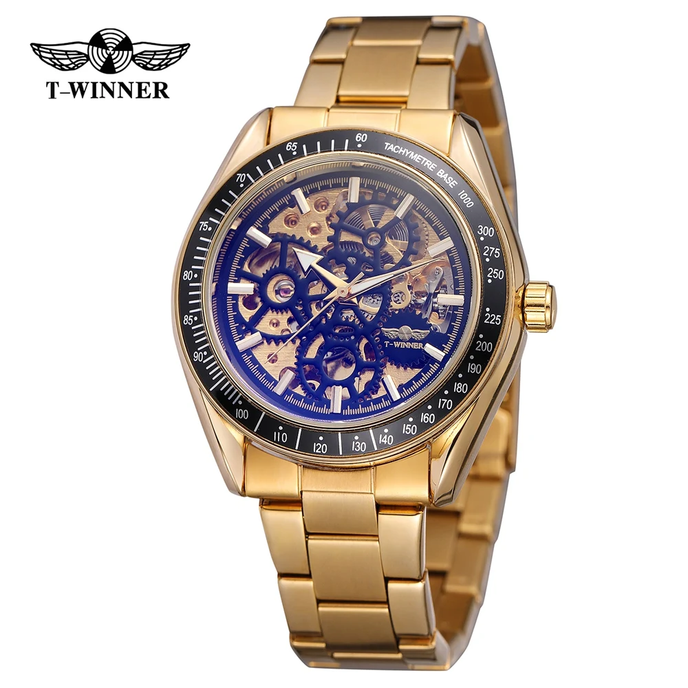 Winnera5 Winner Brand Mechanical Alloy Case Men Hand Watch High