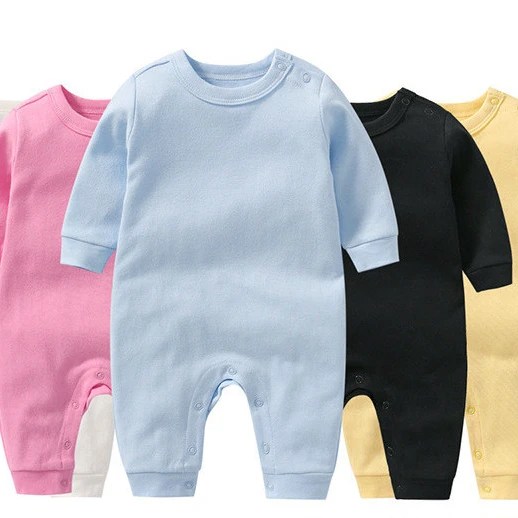 

Trade export plain cotton baby jumpsuit suit baby bodysuit, 13 kinds color