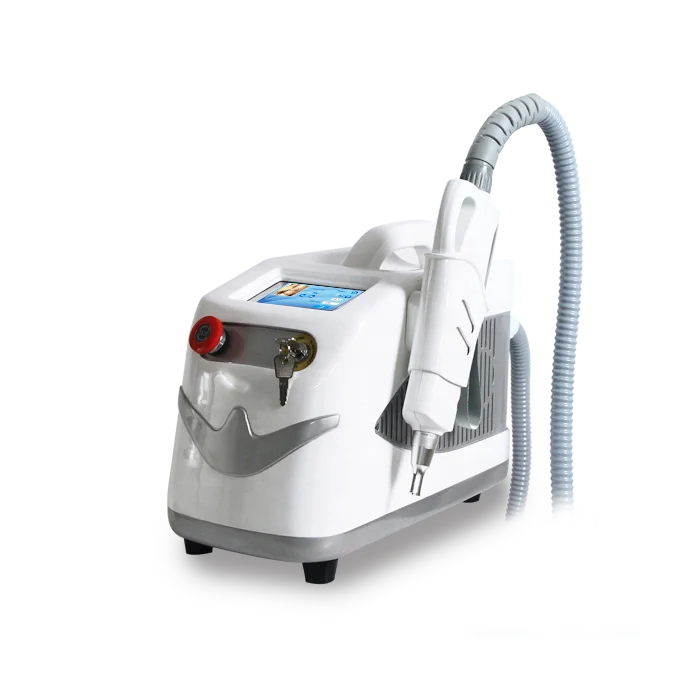 

Beauty equipment 532nm 1320nm 1064nm ndyag yag laser tattoo remover, White