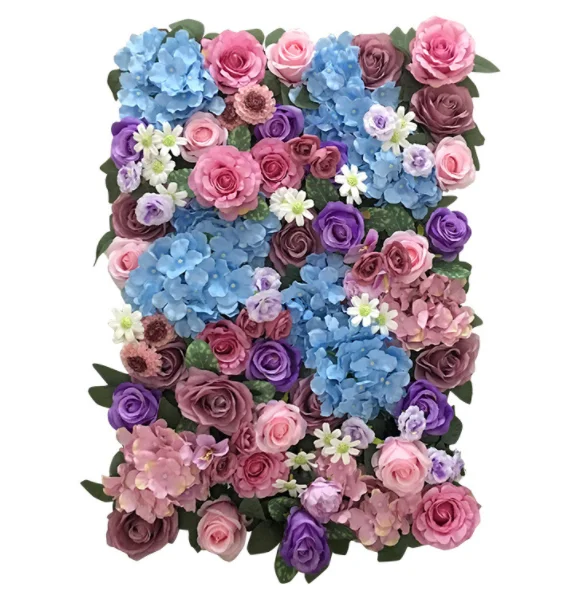 Namchi Factory Price Guangzhou Small Flower Panel Rose Wedding Decoration Plastic Sculpture High Quality Party Table Decor