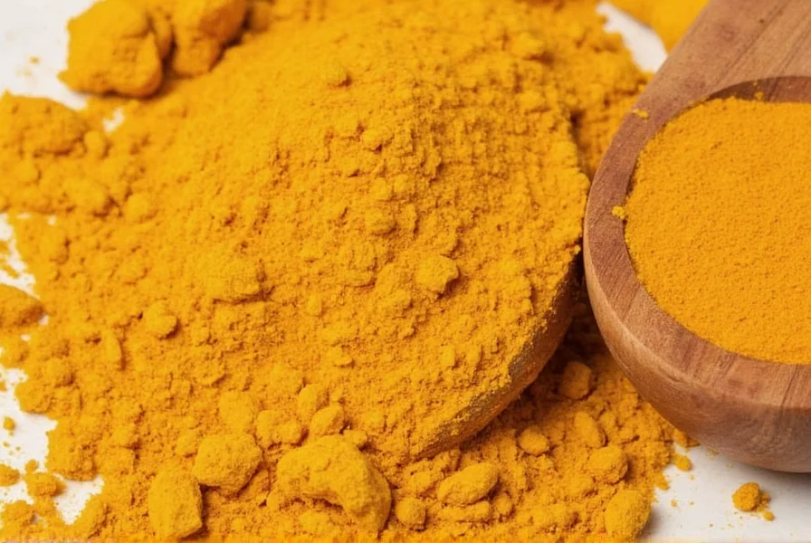 Turmeric plant and curcumin molecular structure