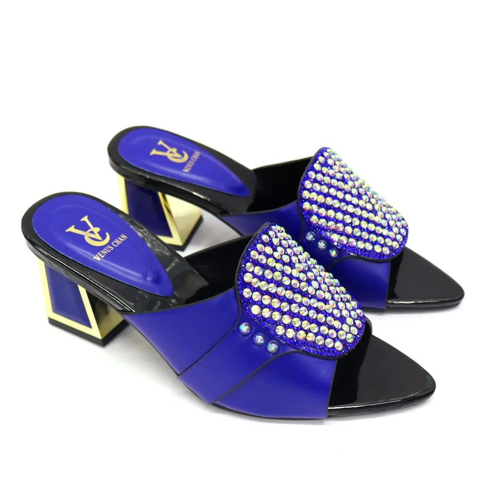 

African Shoes High Quality Nigerian Party crystal African Women's Shoes