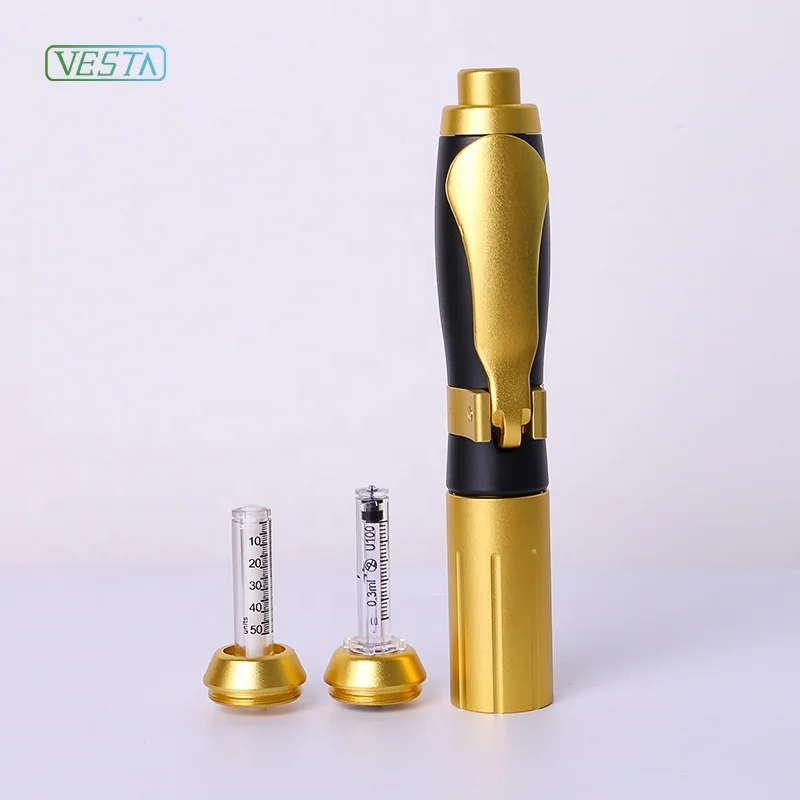 

Live-HP#USA Visible Vesta 0.3ml 0.5ml Hyaluronic Injection Pen Factory Price Dermal Filler Hyaluronic pen injector For Lips