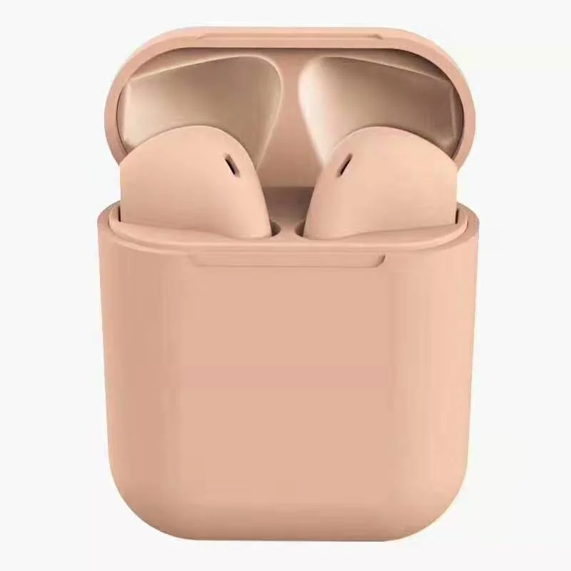 

Wholesale Price Sport Wireless Earphones Earbuds Headphone TWS BT5.0 Inpods i12, Matte black, white, gray, pink, yellow, blue, green