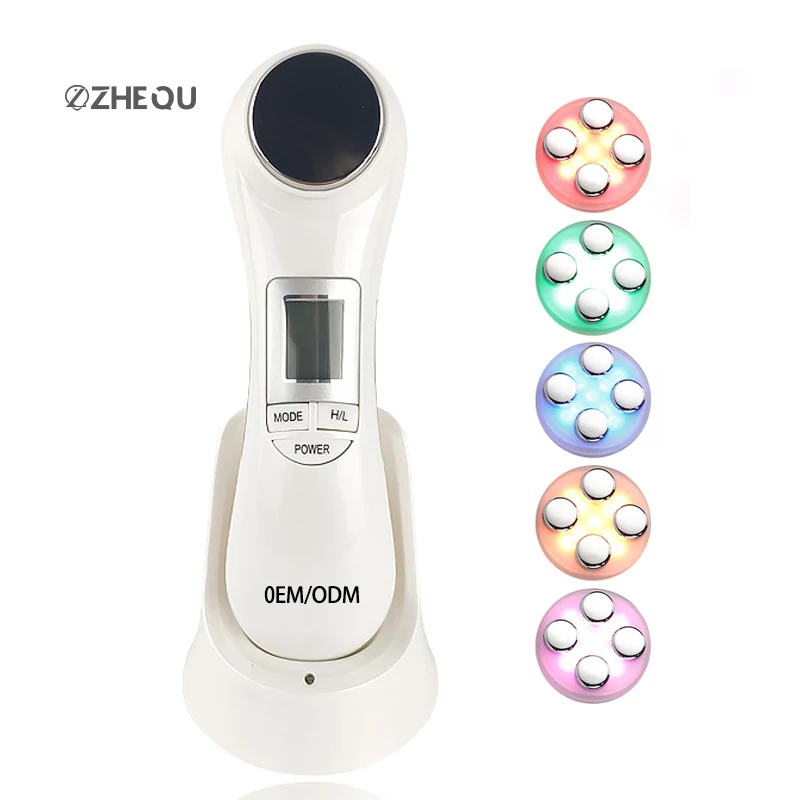 

6 in 1 LED RF Photon Therapy Facial Skin Lifting Rejuvenation Vibration Device Machine EMS Ion Microcurrent Mesotherapy Massager