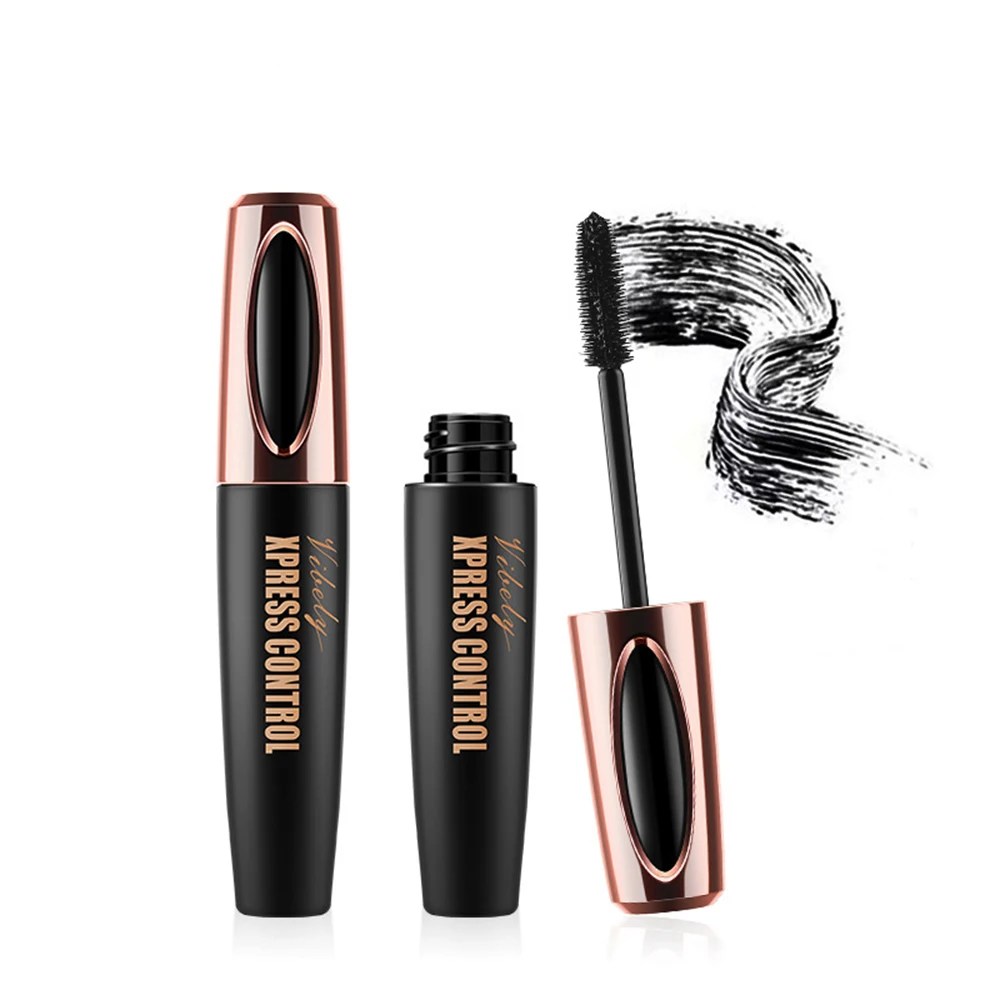 

New 4D Silk Fiber Lash Mascara Eyelash Extension Black Thick Lengthening Waterproof Mascara, Balck