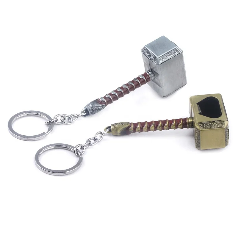 

Multifunction Hammer Of Thor Shaped Beer Bottle Opener With key chain Bottler Opener Beer, Custom color