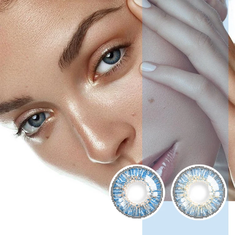

Realkoko Contact Lens for Eye Realkoko Manufacturer Wholesale Factory New Three Tone 14 mm Eye Lens Green Ringlight Eye Contacts