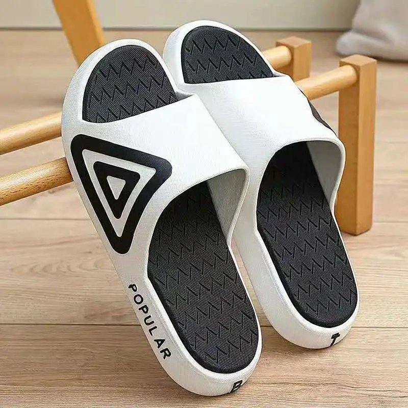 

Factory wholesale cheap EVA slide slippers two-color mold men's outdoor sandals fashion beach shoes