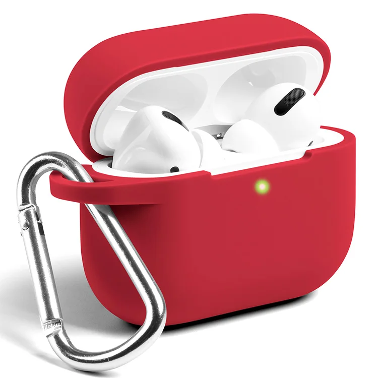 

Lianmi Luxury Custom Cute Protective Designers Soft Silicone Protective Case Cover For Airpods Pro With Carabiner, Multi colors/as the picture shows