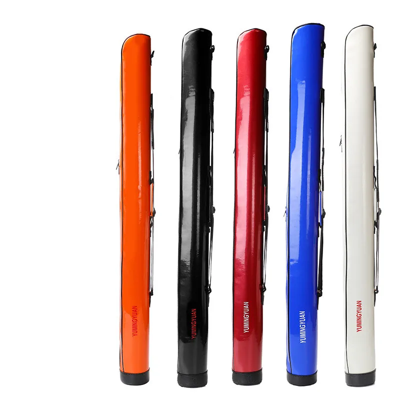 

Best Selling Durable Lightweight Waterproof Portable PU Fishing Rod Bag With Comfortable Adjustable Shoulder Straps, Black, white, blue, red, orange